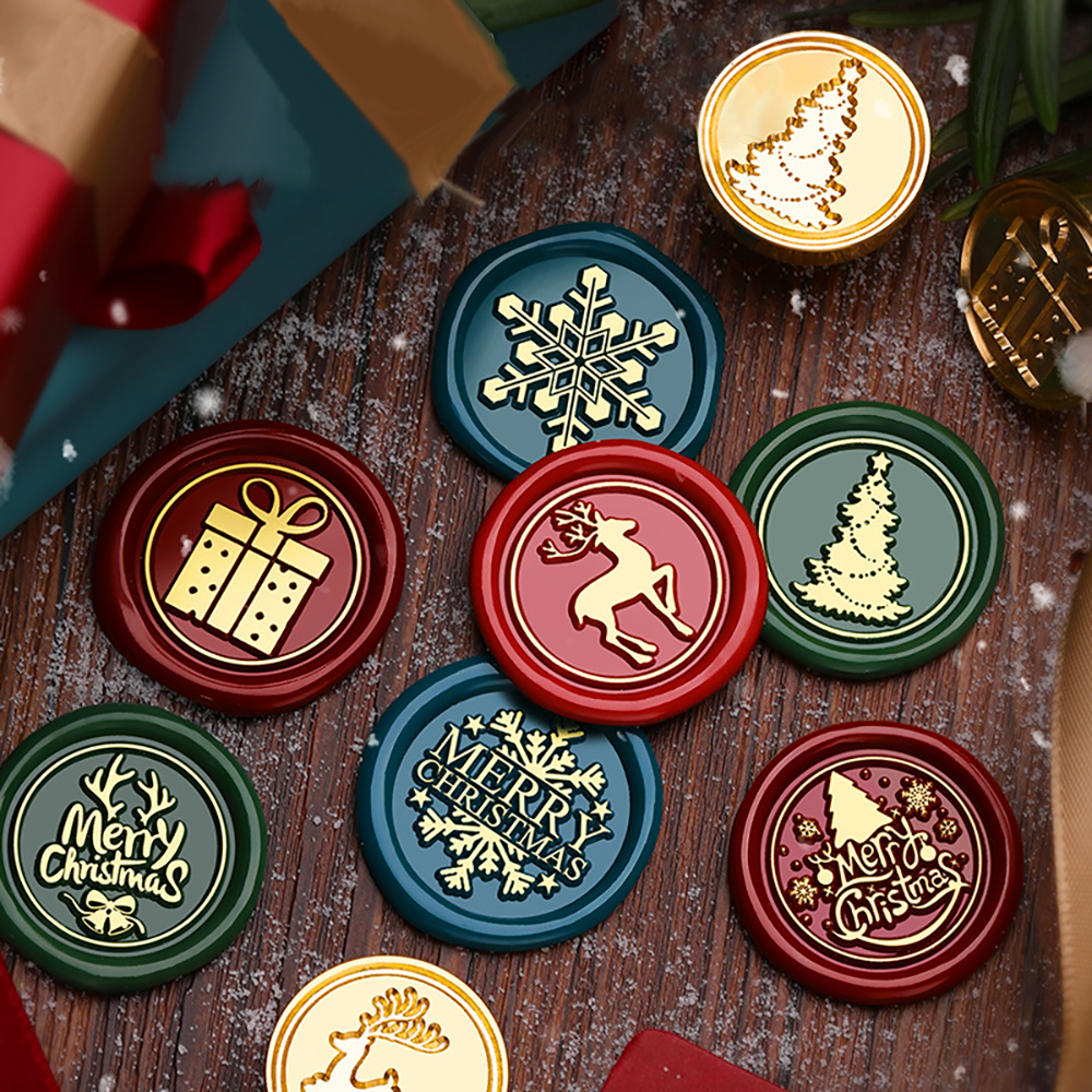 Elk Bugle Call - Removable Brass Wax Seal Stamp Santa