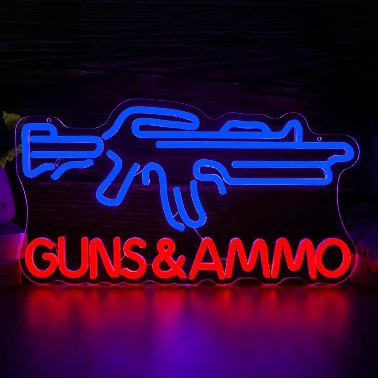 Hunting And Outdoor Stores - Gun Shop Neon Sign USB Powered