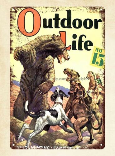 Hunting Dog Outdoor - Outdoor Life 1938 magazine cover bear
