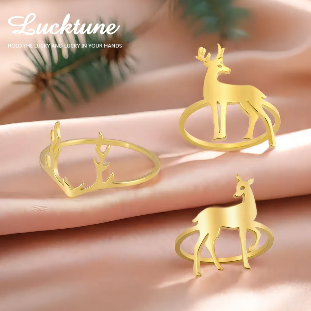 Elk Bugle Call - Lucktune Horned Deer Rings for Women