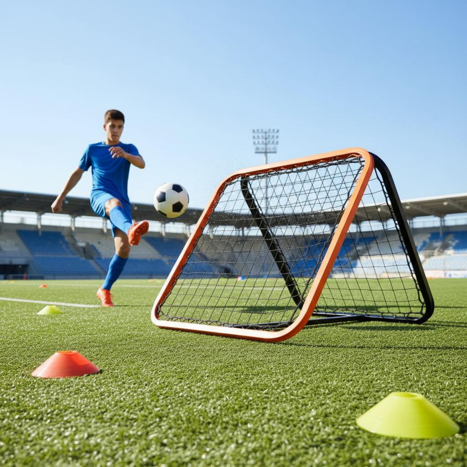 Outdoor Hunting Gear Store - Soccer Rebound Net Adjustable Angle Soccer