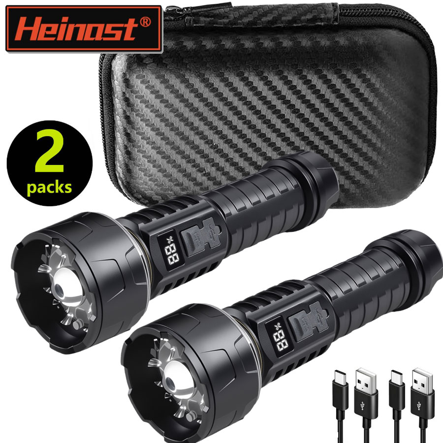Tactical Flashlight Rechargeable - 1/2PCS/A Set High Strong Power Led