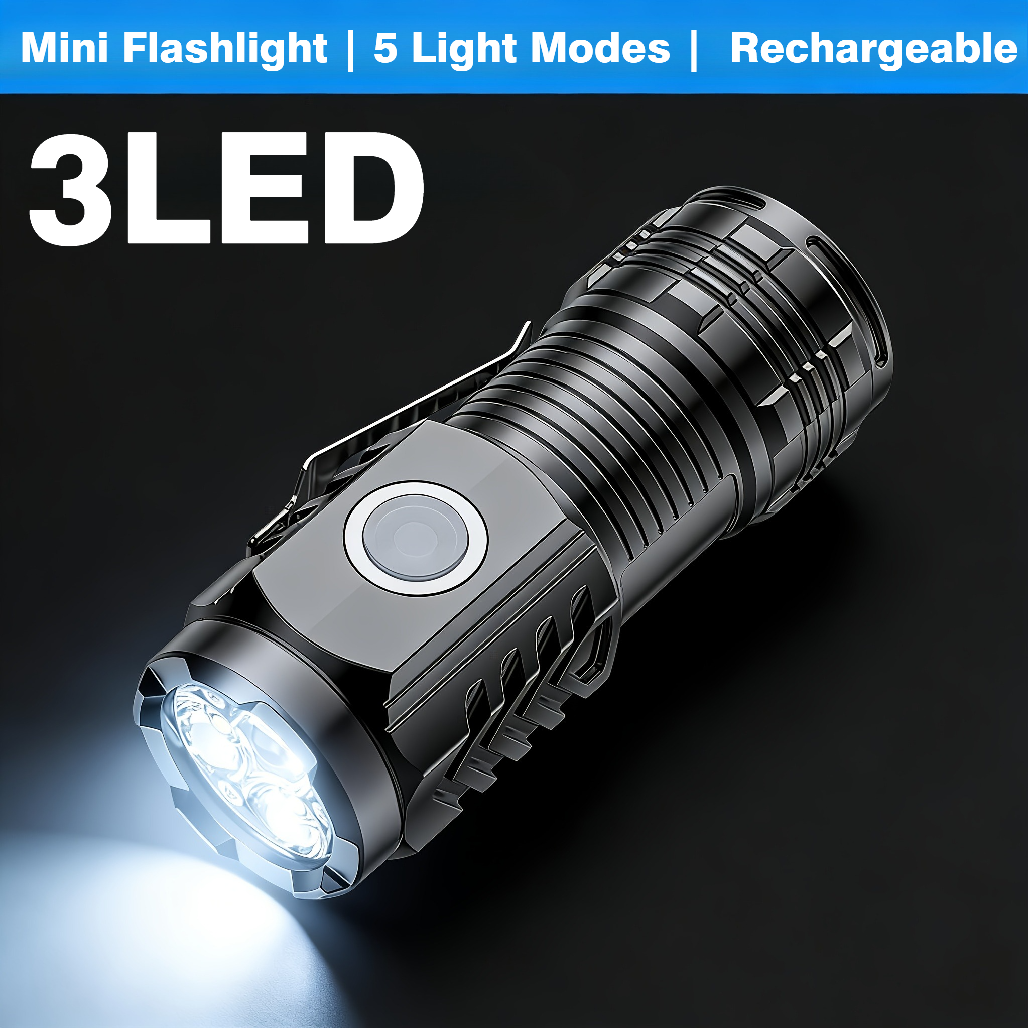 Portable Mini 3 LED Handheld F – Tactical Flashlight Rechargeable Bewertung und Preis