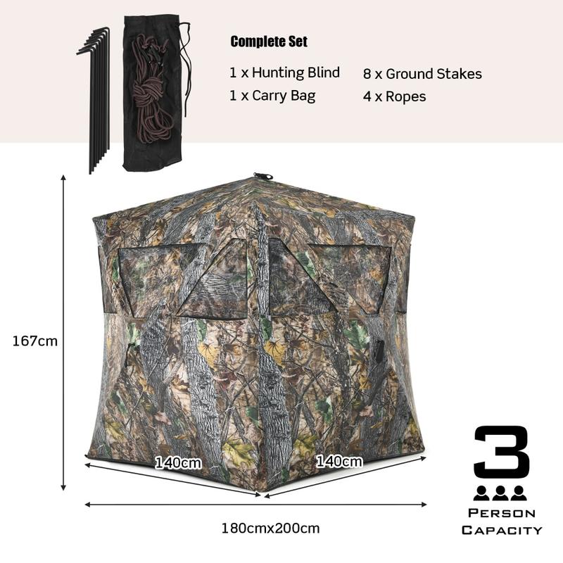 3 Person Portable Pop-Up Groun – Hunting & Outdoor Supplies Photos Bewertung und Preis