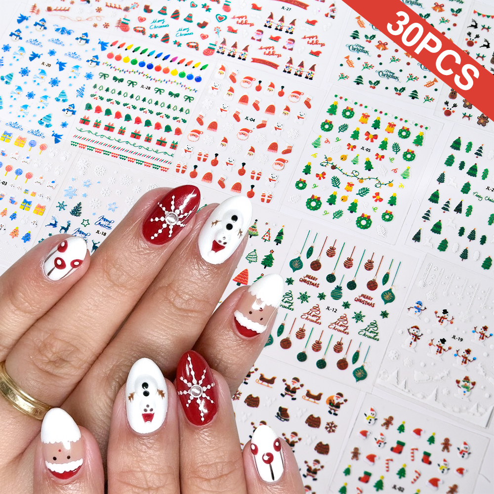 30pcs Christmas Nail Art Stick – Elk Bugle Call Bewertung und Preis