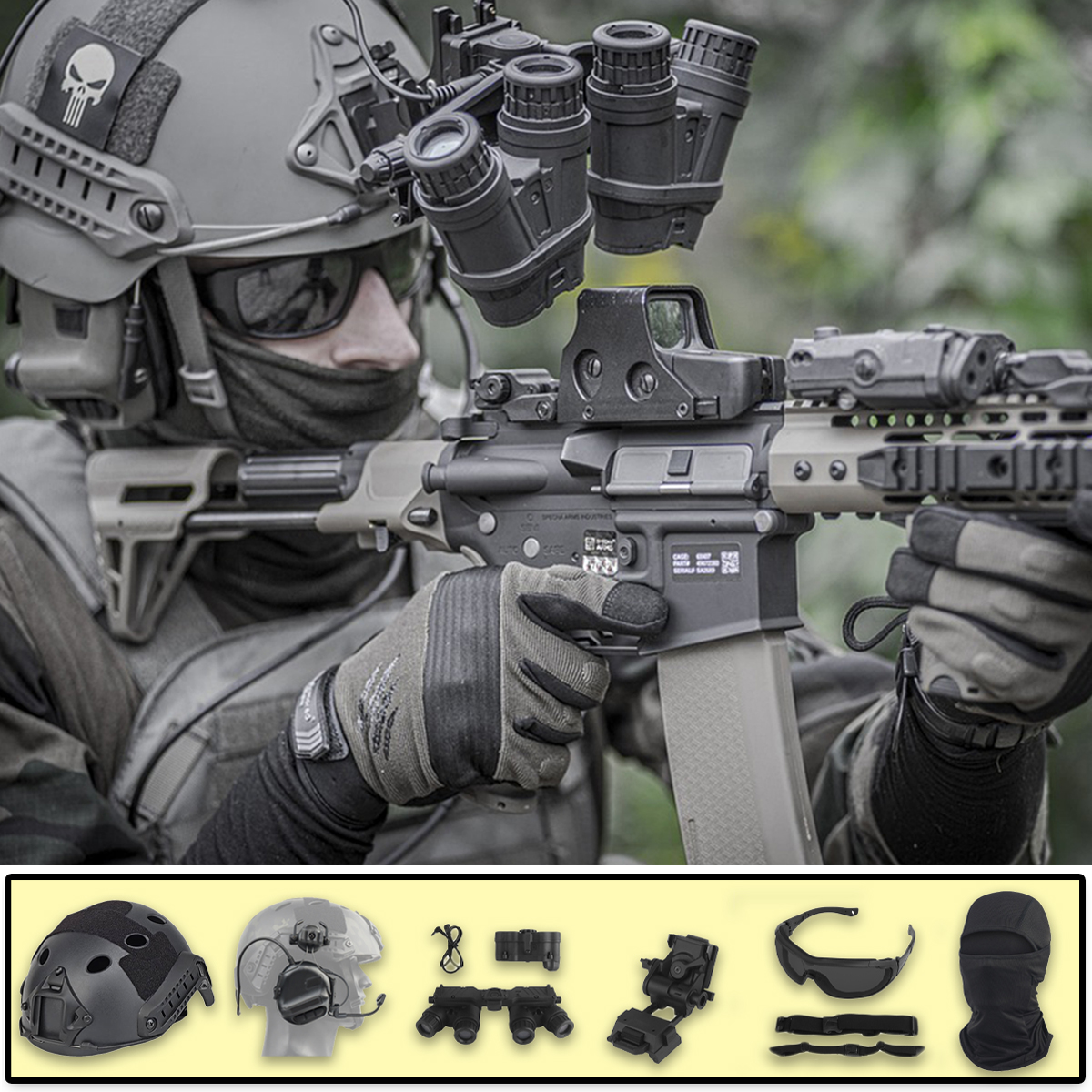 Fast Airsoft Helmet Set with T – Outdoor Hunting Movies Bewertung und Preis