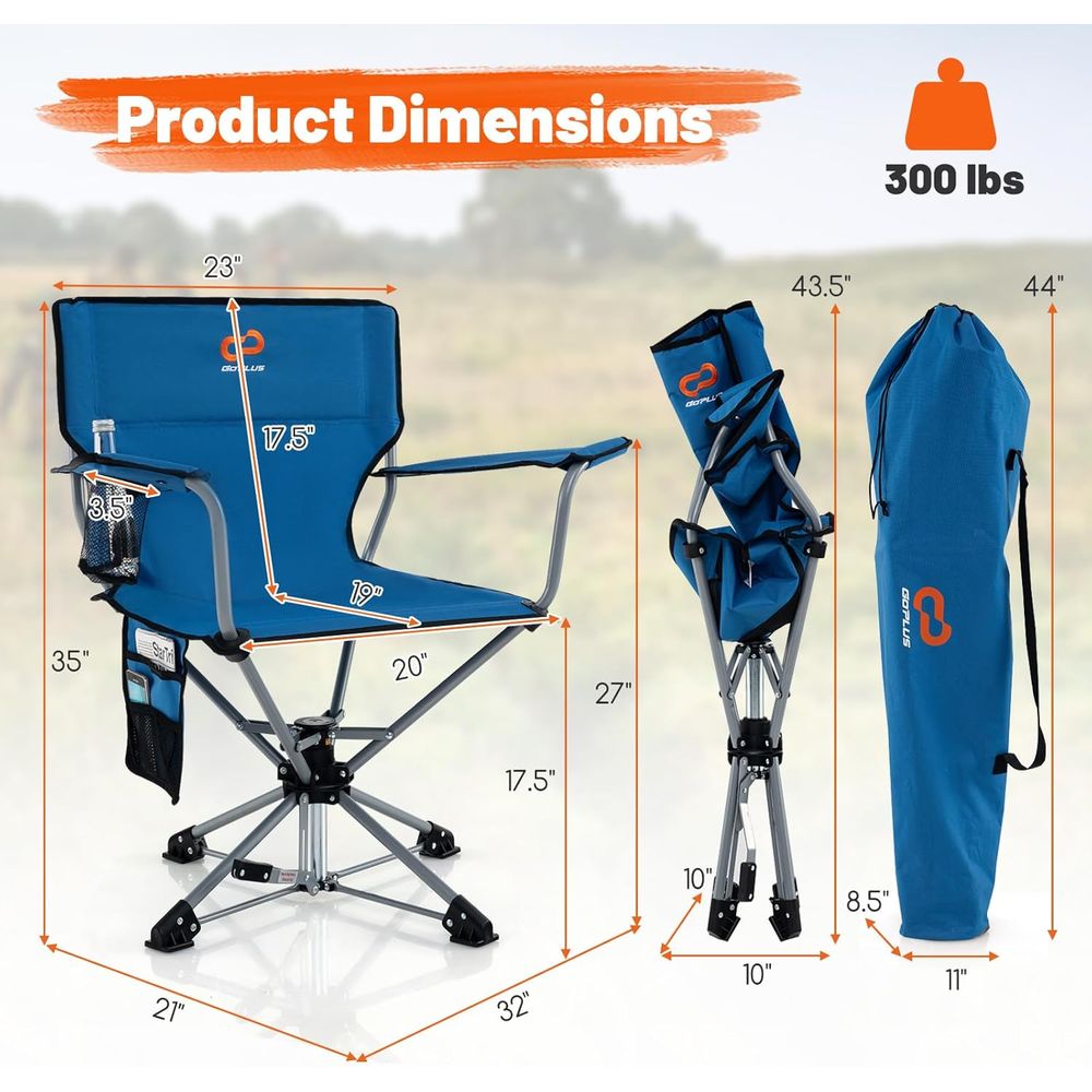 360 Degree Swivel Folding Hunt – Hunting And Fishing Outdoor Chairs Bewertung und Preis