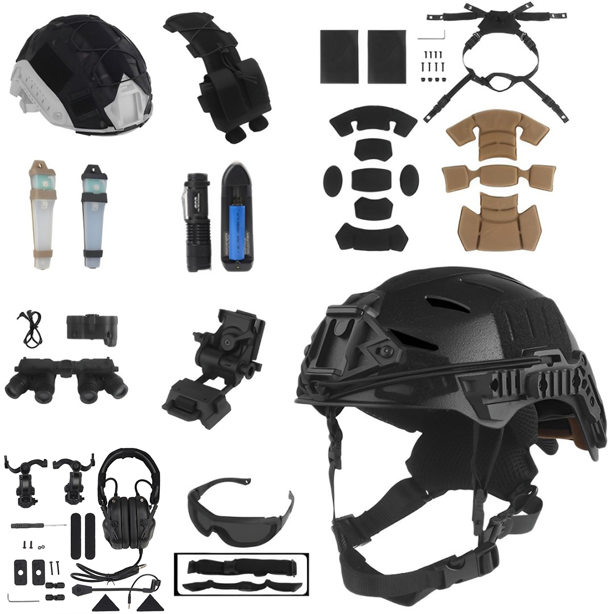Tactical Helmet Set with Commu – Outdoor Hunting Movies Bewertung und Preis