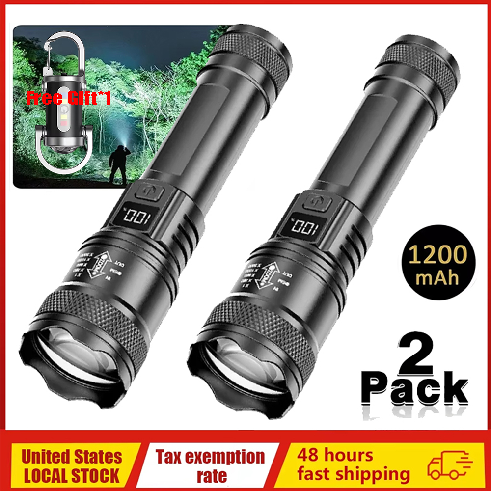 100000LM Ultra-bright Flashlig – Tactical Flashlight Rechargeable Bewertung und Preis