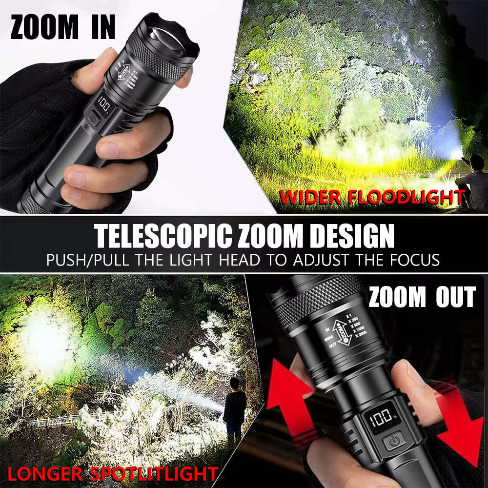 100000LM Ultra-bright Flashlig – Tactical Flashlight Rechargeable Bewertung und Preis