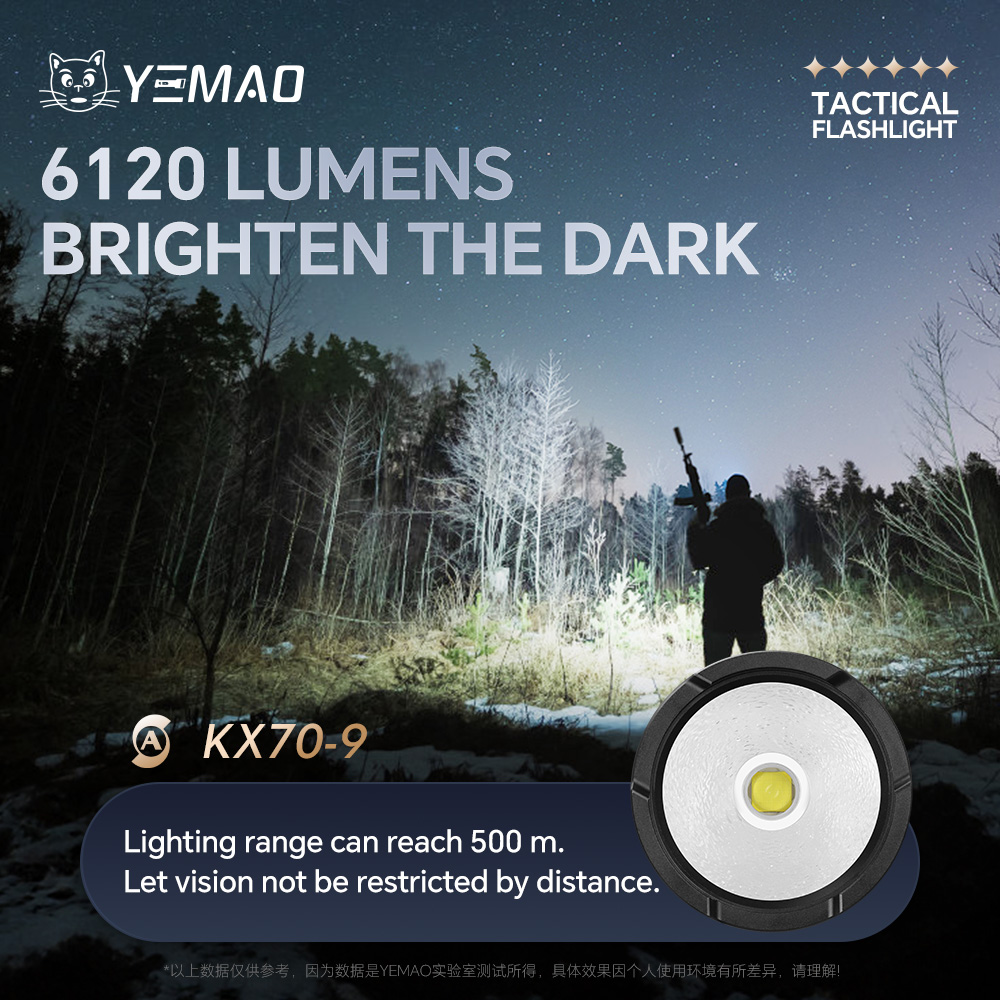 YEMAO-A81 6210LM Flashlight, U – Tactical Flashlight Rechargeable Bewertung und Preis