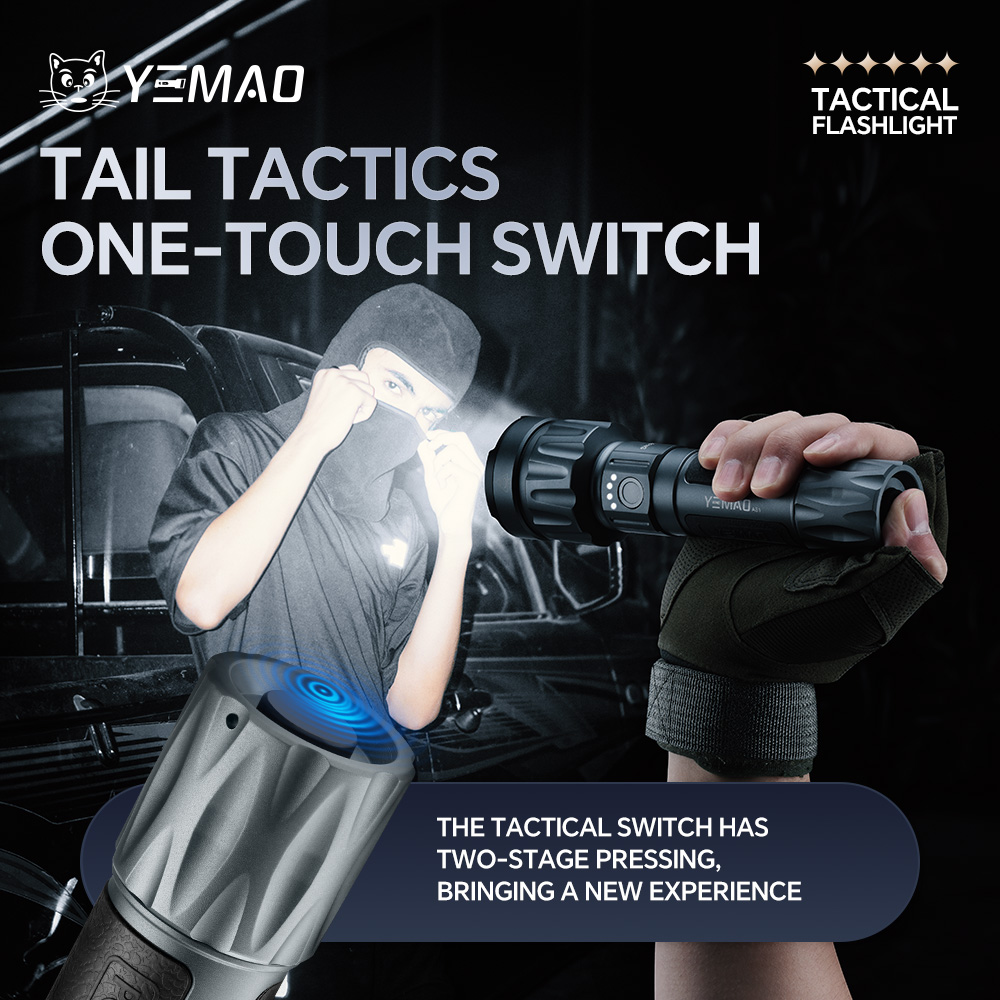 YEMAO-A81 6210LM Flashlight, U – Tactical Flashlight Rechargeable Bewertung und Preis