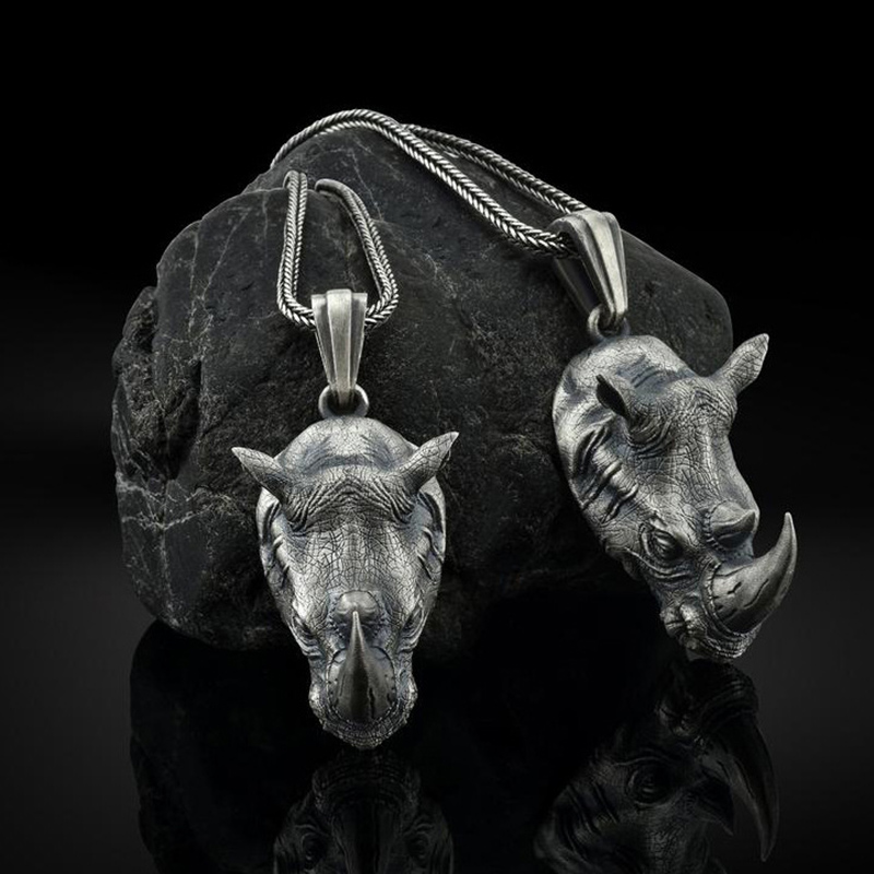 1Pcs Pure Tin Rhino Head Penda – Wildman Hunting & Outdoor Robertson Bewertung und Preis