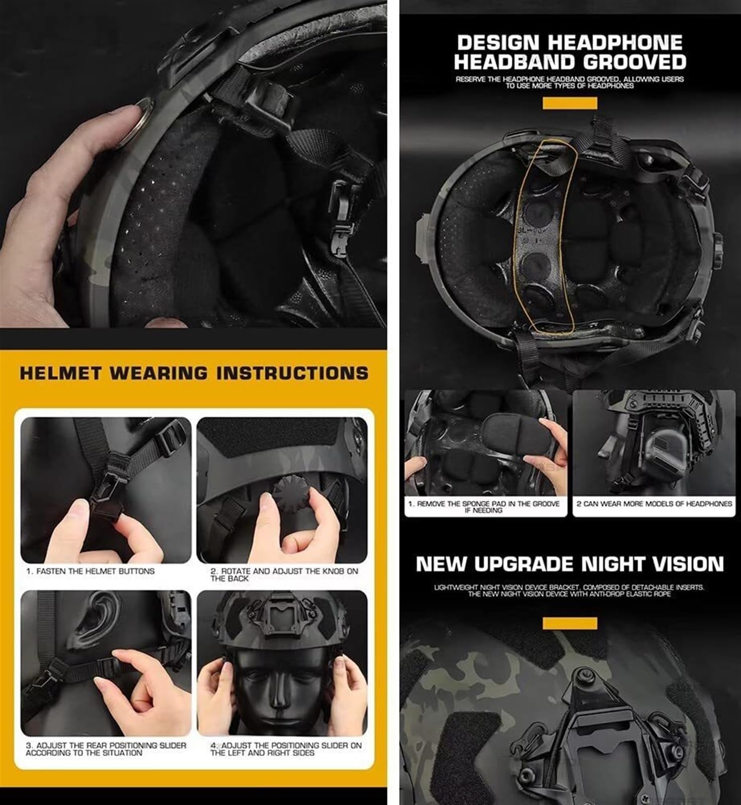 Airsoft Helmet Set with Noise  – Outdoor Hunting Movies Bewertung und Preis