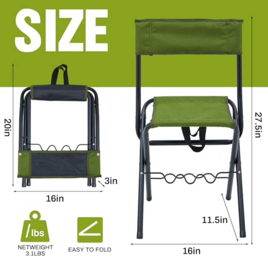 2 Pcs Summer Folding Fishing C – Hunting And Fishing Outdoor Chairs Bewertung und Preis