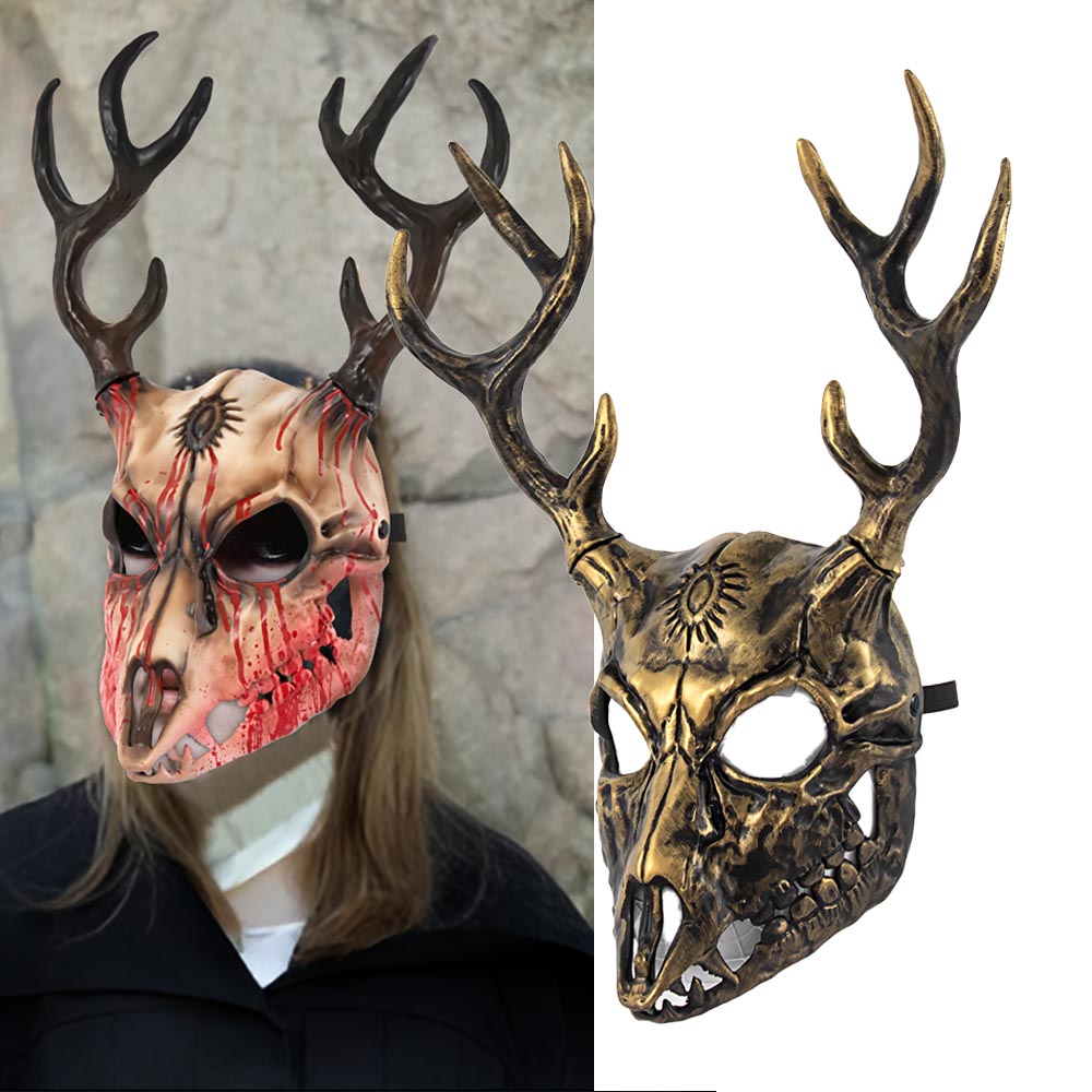 Wendigo Elk Mask Headpiece Cos – Elk Bugle Call Bewertung und Preis