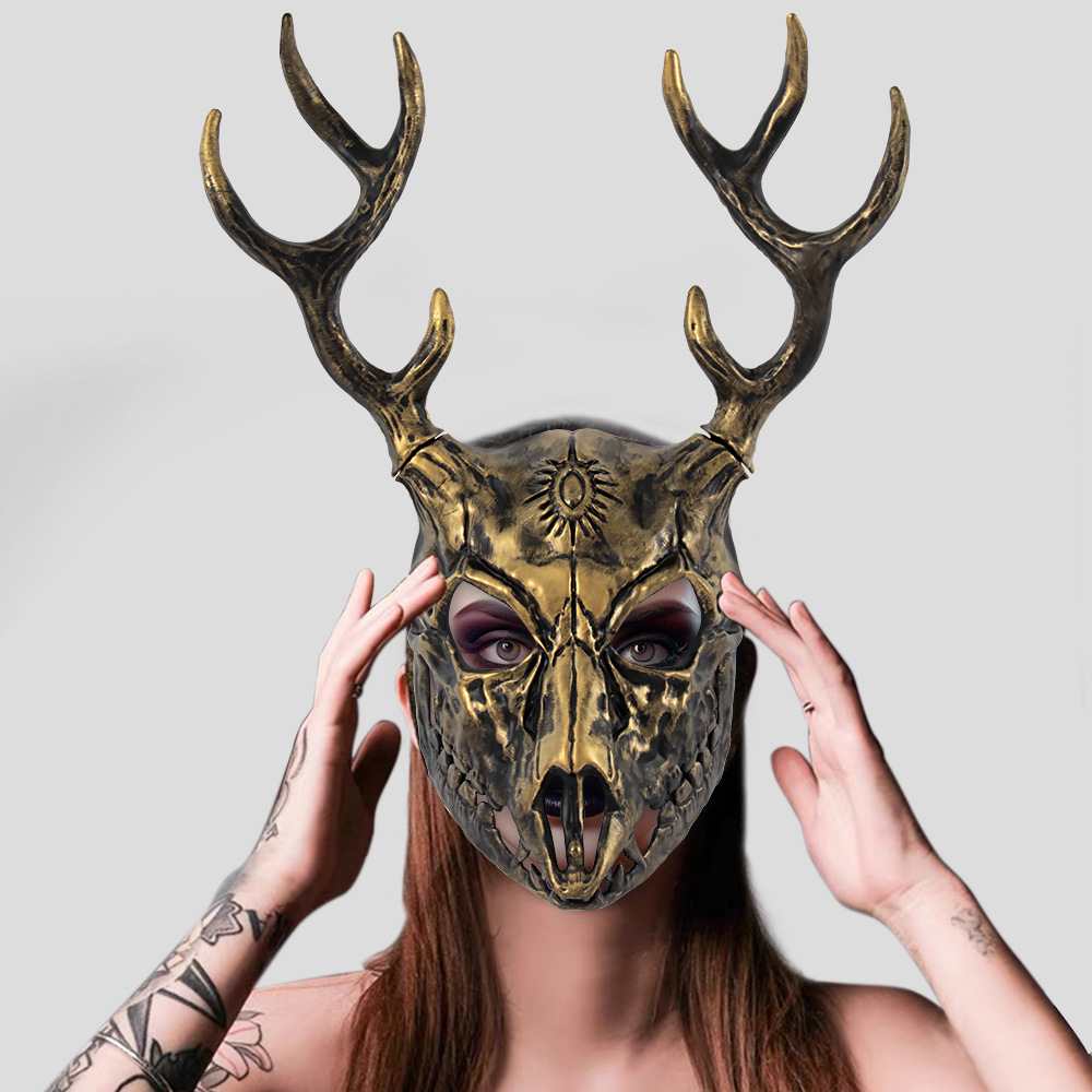 Wendigo Elk Mask Headpiece Cos – Elk Bugle Call Bewertung und Preis