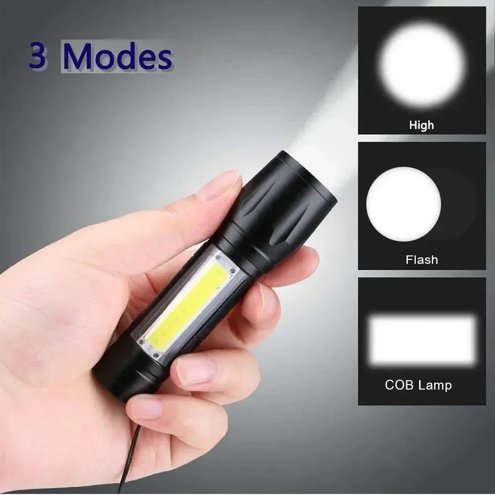 Portable COB+LED Camping Light – Tactical Flashlight Rechargeable Bewertung und Preis