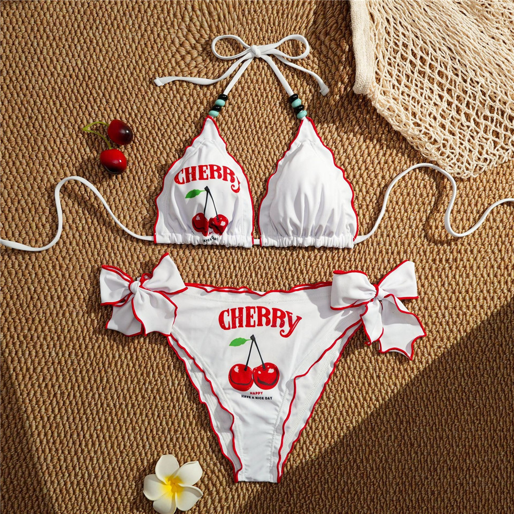 Sexy Cherry Print Triangle Str – Bow Stringer Tool Bewertung und Preis