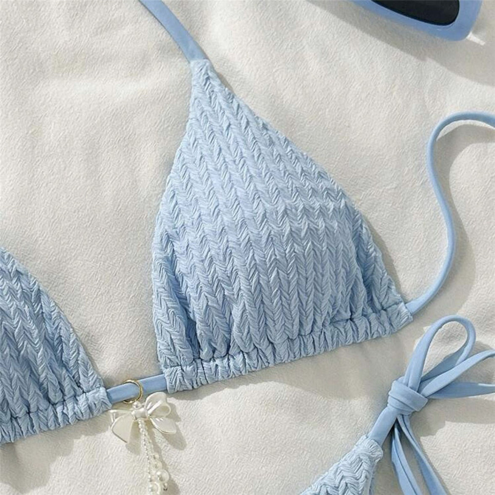 Sky Blue Bead Bow Swimwear Hal – Bow Stringer Tool Bewertung und Preis