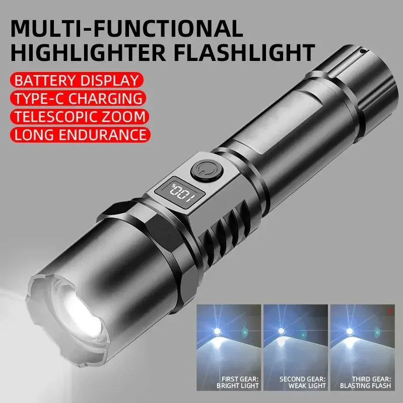High Power XHP100 Led Flashlig – Tactical Flashlight Rechargeable Bewertung und Preis